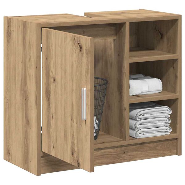 vidaXL Badezimmerschrank Artisan-Eiche 63 x 29 x 55 cm Holzwerkstoff
