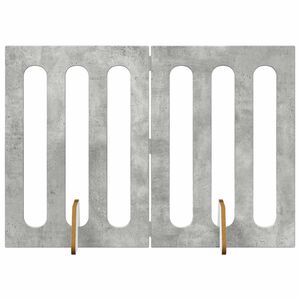 vidaXL Faltbarer Haustierzaun 2 pcs Betongrau 100,5 x 38 x 70 cm