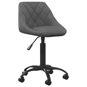 vidaXL Esszimmerstuhl Dunkelgrau Samt