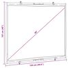 vidaXL Beamer Leinwand Wandhängend 60 Zoll 4:3