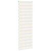 vidaXL Doppelrollo Marmorbeige 80x230 cm Stoffbreite 75,9 cm Polyester