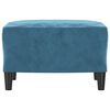 vidaXL Fu&szlig;hocker Blau 60x50x41 cm Samt