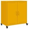 vidaXL Sideboard Senfgelb 68x39x72 cm Stahl