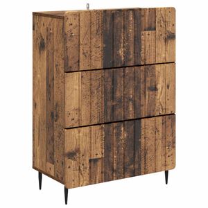 vidaXL Schubladenschrank 66 x 34,5 x 92 cm Holzwerkstoff Altholz
