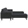 vidaXL Sofa Set Schwarz Samt
