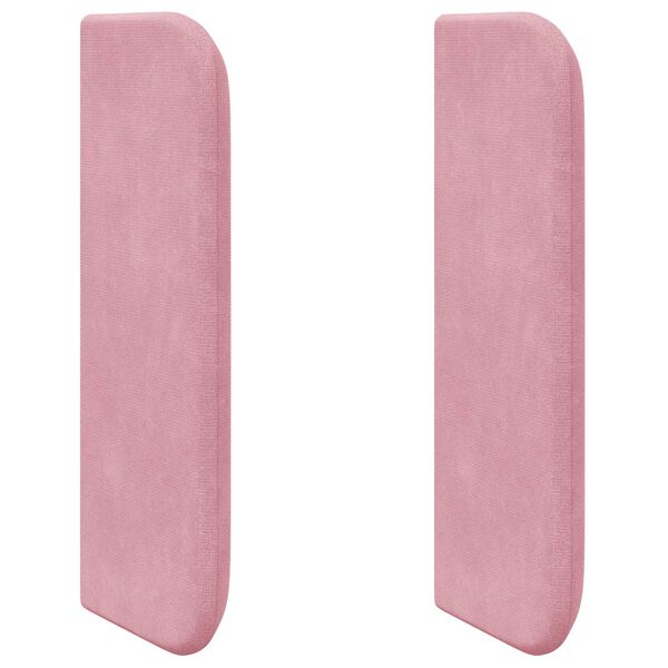 vidaXL Kopfteil Ohr Rosa 40,5 x 40,5 x 4 cm Samt