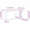 vidaXL Wand-TV-Schrank Set Wandmontiert 3 pcs Schwarz Eichen-Optik