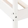 vidaXL Tagesbett ohne Matratze Wei&szlig; 75x190 cm Massivholz Kiefer