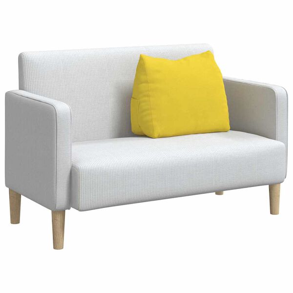 vidaXL R&uuml;ckenkissen Helles Gelb 60 x 20 x 50 cm Stoff