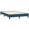 vidaXL Boxspringbett ohne Matratze Dunkelblau 120x210 cm Samt
