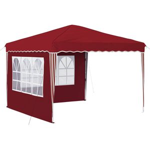 vidaXL Pop-up Partyzelt 288 x 288 x 245 cm Bordeauxrot Oxford-Stoff