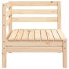 vidaXL Garten-Ecksofa Massivholz Kiefer