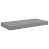 vidaXL Schweberegale 2 Stk. Grau 50x23x3,8 cm MDF