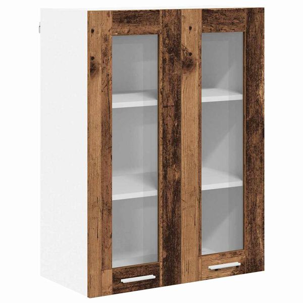 vidaXL H&auml;ngeschrank mit Speicher Altholz 60 x 31 x 80 cm Holzwerkstoff