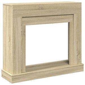 vidaXL Kaminumrandung Sonoma-Eiche 100x30x87,5 cm Holzwerkstoff