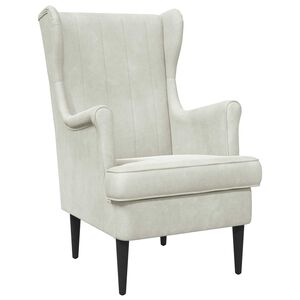 vidaXL Sessel Creme Samt