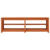 vidaXL Schuhbank mit Regal mit Speicher Wachsbraun 160 x 36,5 x 50 cm