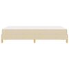 vidaXL Boxspringbett mit Matratze Creme 120 x 190 cm Stoff