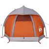 vidaXL Kuppel-Campingzelt 1 Person Grau und Orange Wasserdicht