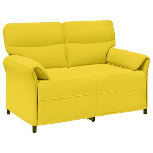 vidaXL 2-Sitzer Sofa 2-Sitzer Helles Gelb 138 x 83 x 95 cm Stoff