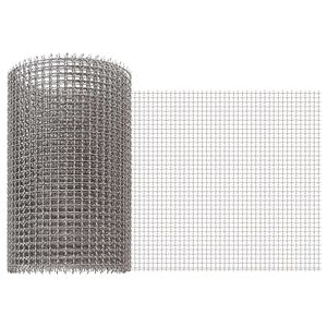 vidaXL Mesh Bildschirm 20 x 200 cm 3 Mesh Edelstahl 201 Silber