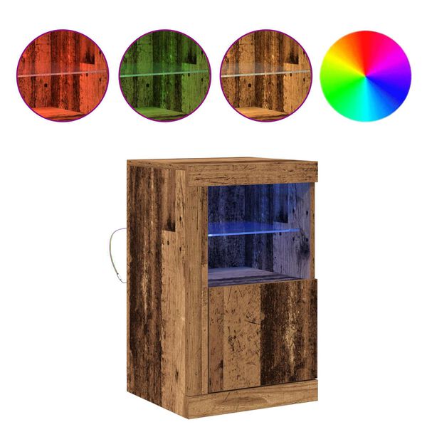 vidaXL Beistellschrank Altholz 41 x 37 x 67 cm Holzwerkstoff