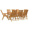 vidaXL Garten Essgruppe 9 Stk. Braun Massivholz Akazie