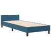 vidaXL Boxspringbett mit Kopfteil Dunkelblau 80 x 200 cm Samt