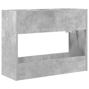 vidaXL Sonnenschirmhalter Beton Grau 65 x 24 x 50 cm Holzwerkstoff
