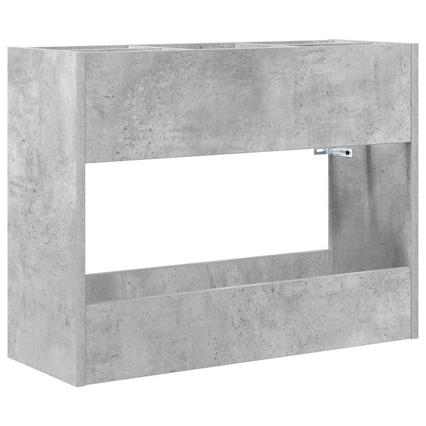 vidaXL Sonnenschirmhalter Beton Grau 65 x 24 x 50 cm Holzwerkstoff