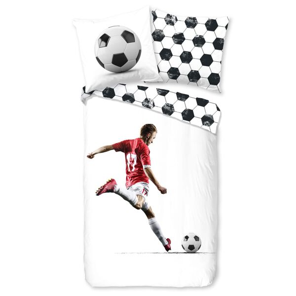 Good Morning Kinder-Bettw&auml;sche-Set SCORE 135x200 cm Wei&szlig;