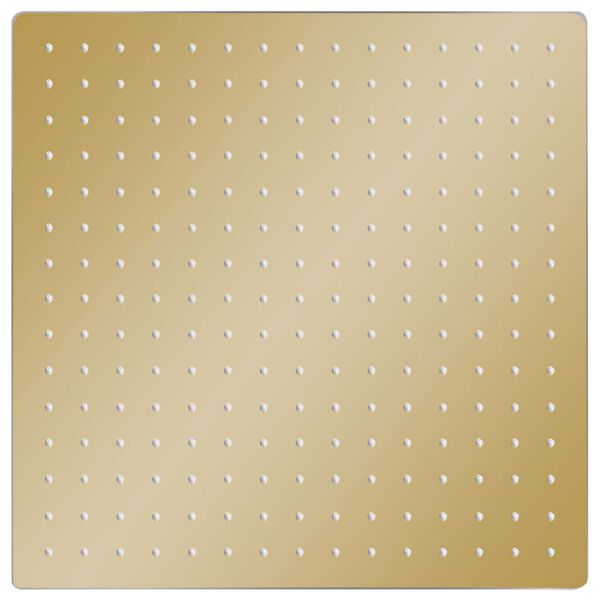 vidaXL Regenbrause Edelstahl 40x40 cm Quadrat Golden