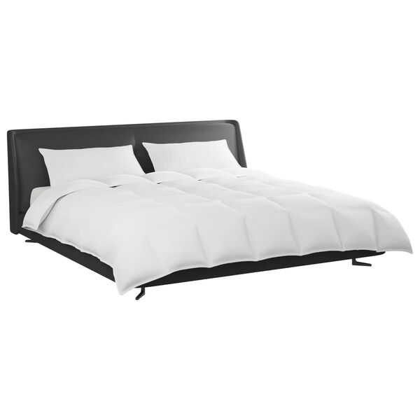 vidaXL Bettdecken Set mit Kissen 3 pcs Wei&szlig; Daunenfeder