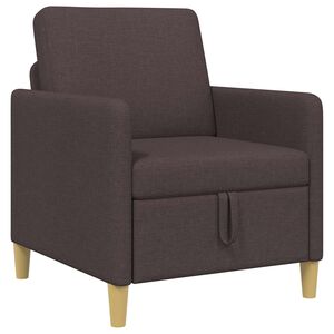 vidaXL Sofa mit Stauraum Dunkelbraun 72 x 78 x 87 cm Polyester