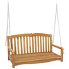 vidaXL Schaukelbank Natur 114 x 60 x 60,5 cm Massivholz Teak