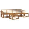 vidaXL Outdoor-Sofagarnitur 6 pcs Natur