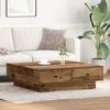 vidaXL Couchtisch Altholz 90 x 90 x 28 cm Holzwerkstoff