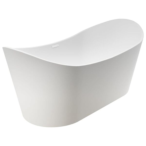 vidaXL Freistehende Badewanne und Wasserhahn 204 L 118,5 cm Silbern