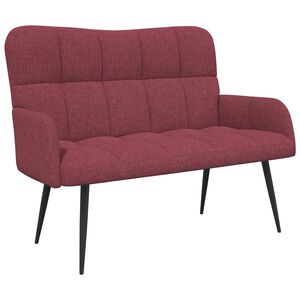 vidaXL 2-Sitzer Sofa Weinrot 115 x 61 x 87 cm Stoff