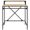 vidaXL Schreibtisch Sonoma-Eiche 80x50x90 cm Holzwerkstoff und Eisen