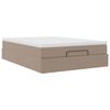 vidaXL Ottoman-Bett mit Matratze Cappuccino-Braun 140x200cm Kunstleder