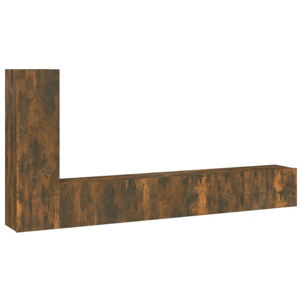 vidaXL 3-tlg. TV-Schrank-Set R&auml;uchereiche Holzwerkstoff