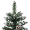 vidaXL K&uuml;nstlicher Weihnachtsbaum Gr&uuml;n 180 cm PVC, Plastik und Stahl