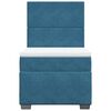 vidaXL Boxspringbett mit Matratze Blau 90x190 cm Samt