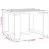 vidaXL Sonnenliegen 2 Stk. mit Tisch Wei&szlig; Massivholz Kiefer