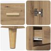 vidaXL Highboard Artisan-Eiche 69,5 x 32,5 x 180 cm Holzwerkstoff
