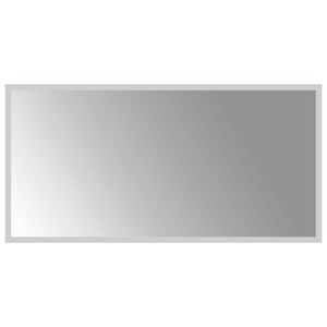 vidaXL LED-Badezimmerspiegel Transparent 80 x 40 cm Geh&auml;rtetes Glas
