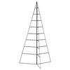 vidaXL Metall-Weihnachtsbaum für Dekorationen Schwarz 180 cm