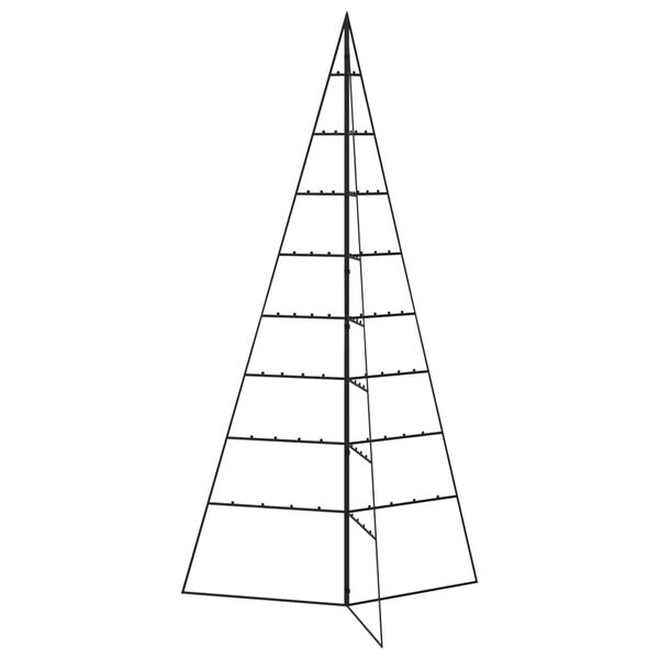 vidaXL Metall-Weihnachtsbaum für Dekorationen Schwarz 180 cm