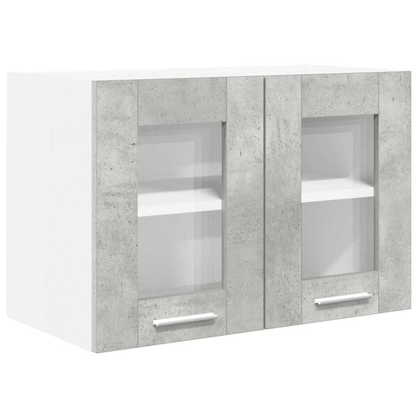 vidaXL H&auml;ngeschrank mit T&uuml;r Beton Grau 60 x 31 x 40 cm Holzwerkstoff